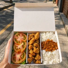 Executivo grande de iscas empanadas