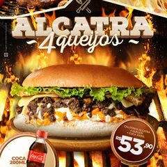 Calotinha Alcatra 4 Queijos + Coca-Cola 200ml