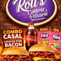 Combo Casal Loucos por bacon com Coca 600ml