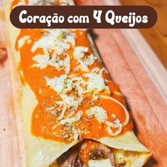 Coração com requeijão 4 Queijos