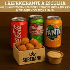Combo - Frango Frito Crocante Pequeno (100g) + Molho + Coca Cola 350ml