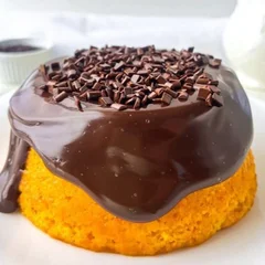 Bolo vulcão de cenoura
