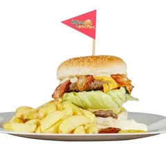 2 Burgers de cheddar & bacon + 1 Coca-Cola 600