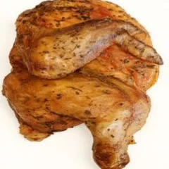 metade 1/2 frango assado