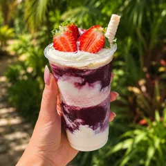  🍓3 Camadas de Ninho Com Morango (300ml á 1,8 Litros)