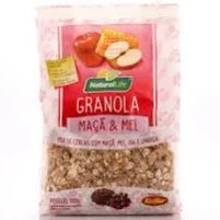 GRANOLA DE MAÇA E MEL (NATURAL LIFE)