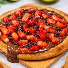 Brigadeiro com morango