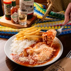 Contra filé à parmegiana