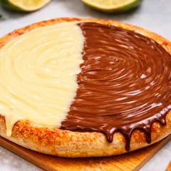 Nutella e creme de Ninho (meio a meio)
