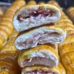 Forno de queijo e presunto