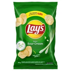 BATATA LAYS SABOR SOUR CREAM 115G 
