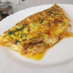 OMELETE CARNE LOUCA ARRETADA