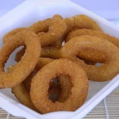 Onion Rings ( Anéis de cebola ) com Molho Barbecue 10 unidad