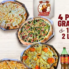 4 Pizzas Grande 35 cm+ Refrigerante (meio a meio )