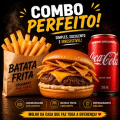 Burger Doritos Bacon + Batata + Coca-Cola