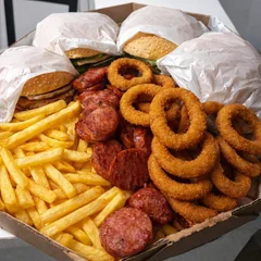 4x bacon + 3 opções de porção 