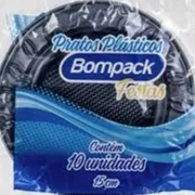 PRATO BOMPACK PRETO 10 UNI...