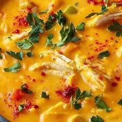 Caldo De Abóbora Cabotia Com Frango / Low Carb