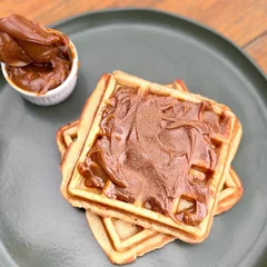 Waffle Com Doce De Leite