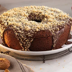 Bolo de Chocolate com Nozes