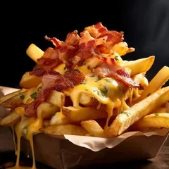 Batata turbinada - Cheddar e Bacon