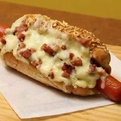 Pao de alho dog bacon