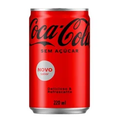 Refrigerante Coca Cola Zero Lata 220ml