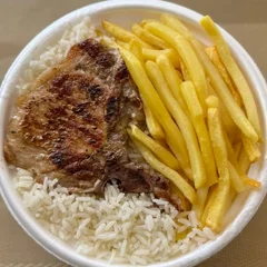 Bisteca & Fritas + R$ 18,99 leve outra marmitex